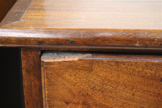 A George III mahogany chest, W.85cm
